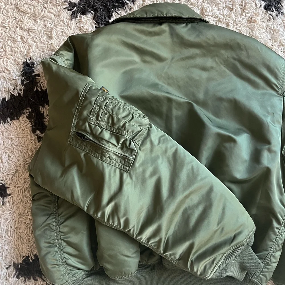 Alpha Industries CWU-45/P Flight Jacket – Sage Green - Picture 11 of 12